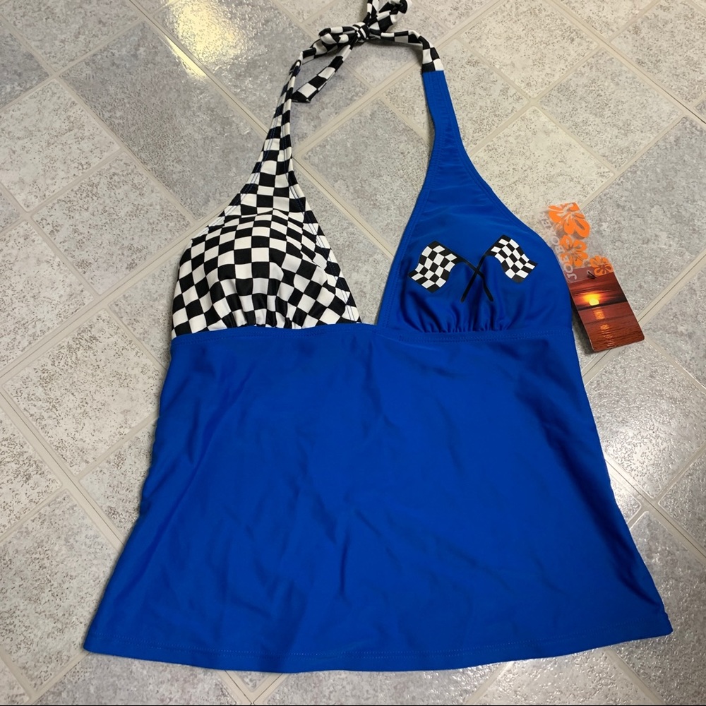 NWT Joe Boxer Tankini Swimsuit Top